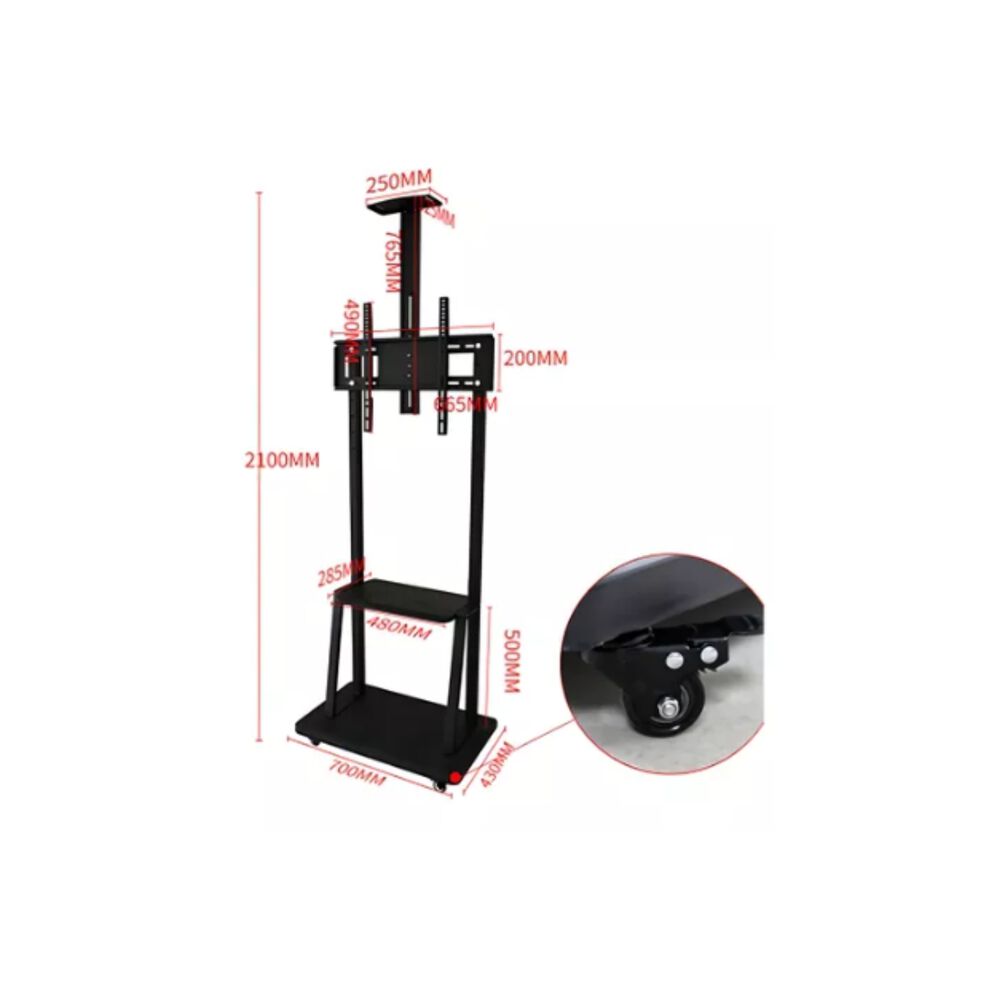 Soporte Tv Base Pedestal Con Ruedas Monitor 32 A 72p 210cm image number 6.0