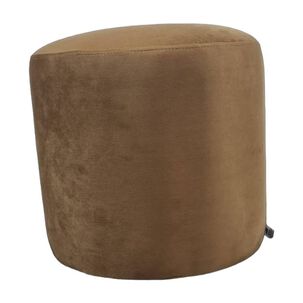 Pouf Redondo Felpa Camel