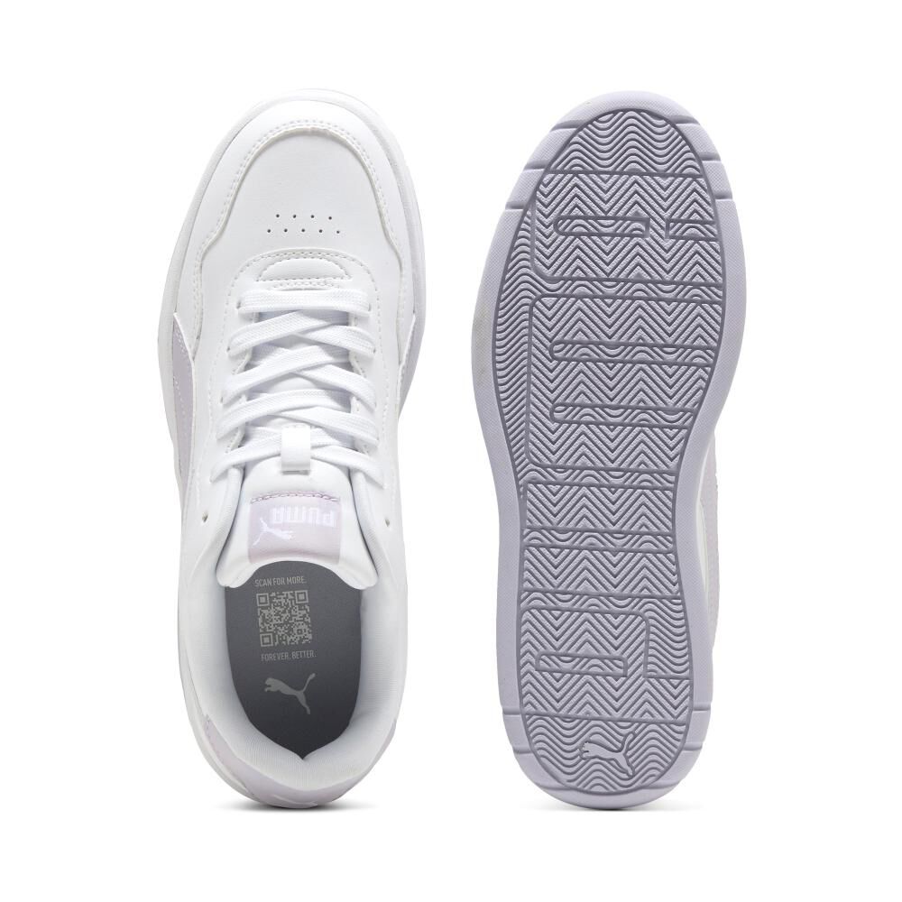 Zapatilla Urbana Mujer Puma Court Classic Blanco image number 3.0