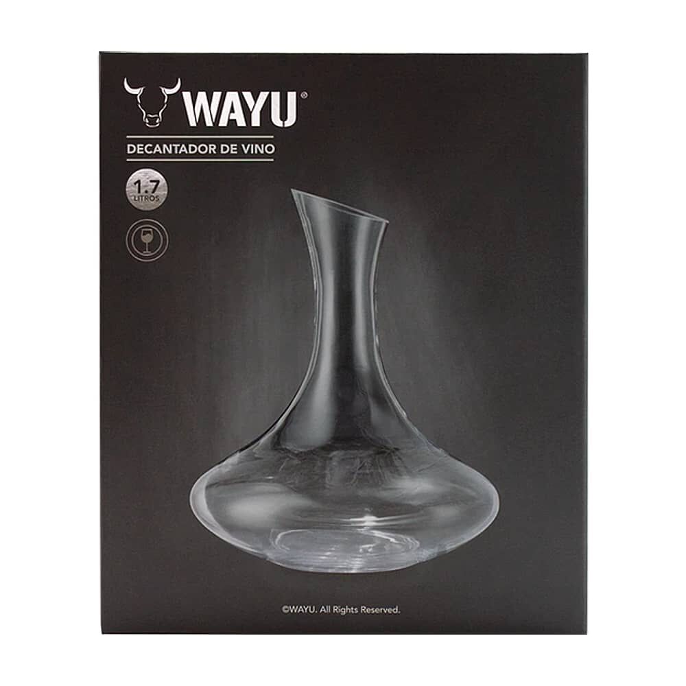 Decantador Aireador Vino 1,7 Litros Wayu Cristal Premium image number 5.0