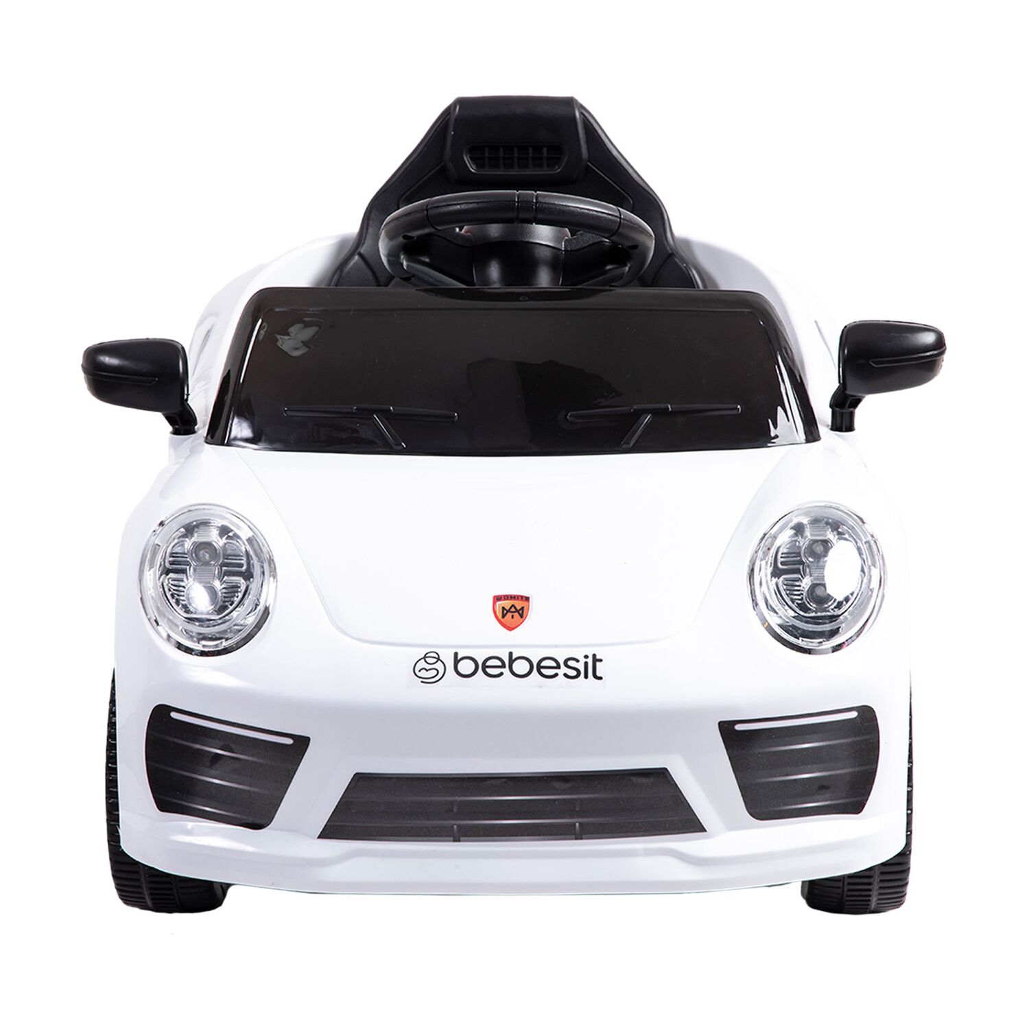 Auto Deportivo El&eacute;ctrico Race Blanco Bebesit image number 2.0