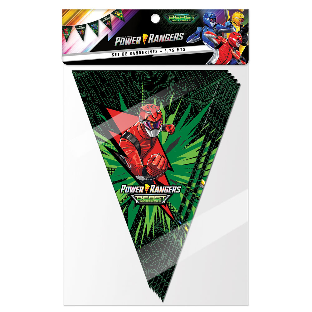 Set Cumpleaños Power Ranger Para 6 Personas Cotillón image number 13.0