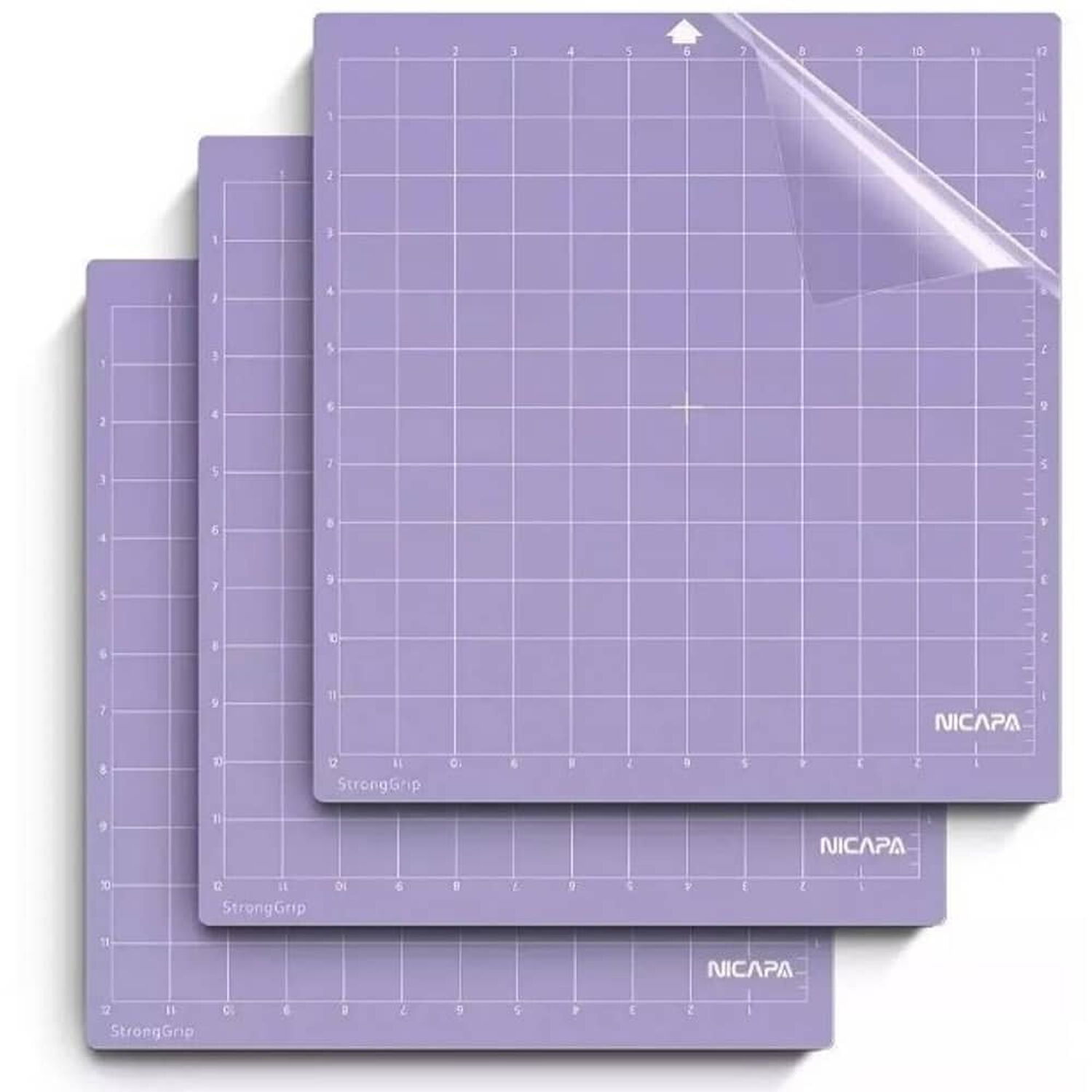 Tapete Nicapa Cameo 4/3/2/1 Silhouette 30x30 Cm Adher Fuerte. Morado image number 1.0
