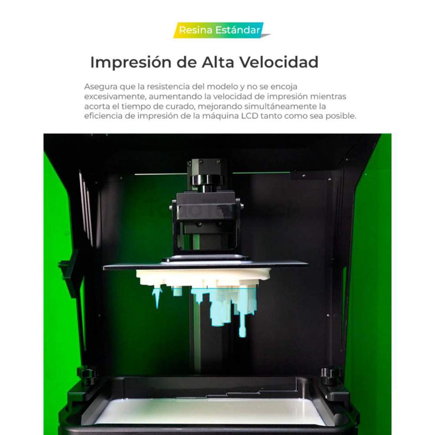 Resina Blanca Para Impresoras 3d 500g Creality image number 5.0