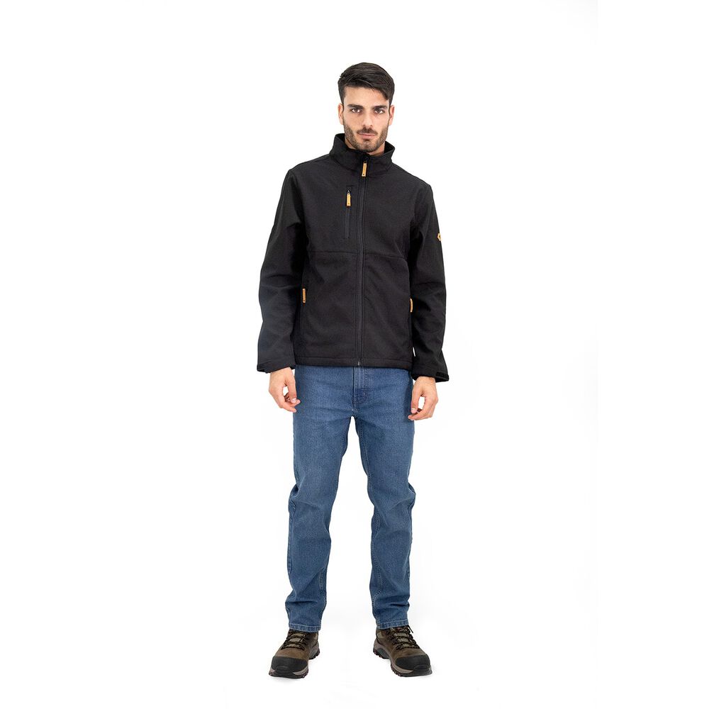 Softshell Quebec Lobo Negro Hombre image number 3.0
