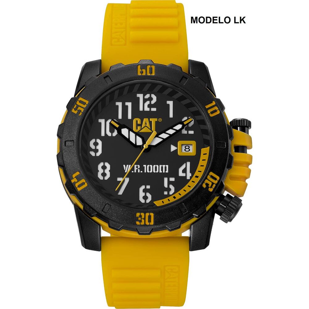 Correa Pulsera Cat Hombre Lk-27 Amarillo image number 2.0