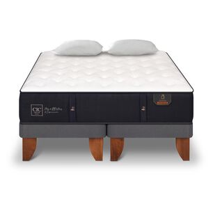 Cama Europea Cic Premium / King / Base Dividida + Almohadas