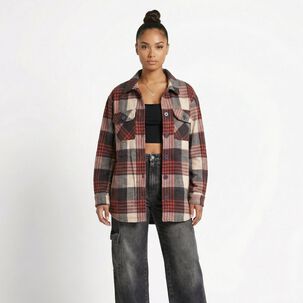 Camisa Le&ntilde;adora Mujer Oversize - Shacket