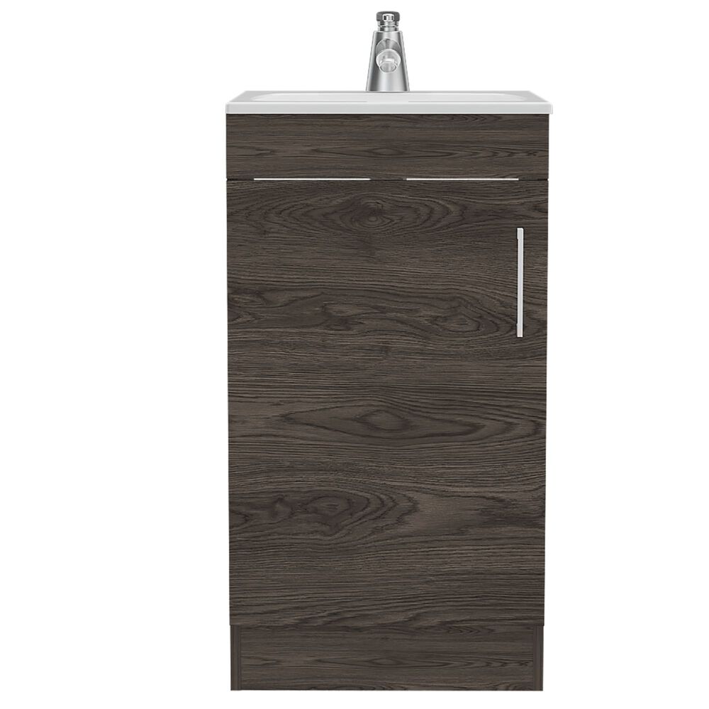 Mueble Vanitorio Piso 1 Puerta Fm-005o Caf&eacute; Oscuro image number 3.0