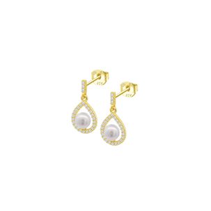 Aros Lp3198-4/2 Lotus Silver Mujer Pearls