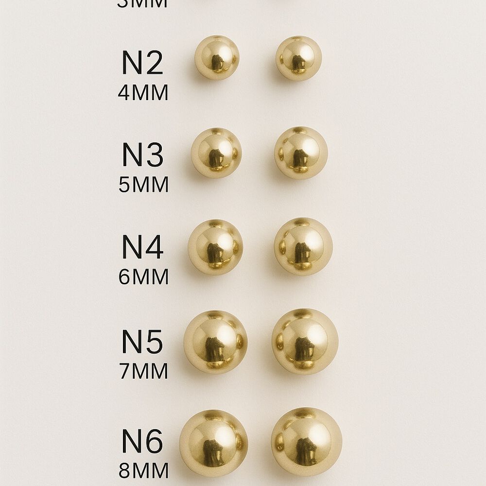 Aros Bolita 3mm N1 Oro 18k Nacional 0.50 Gr. image number 1.0