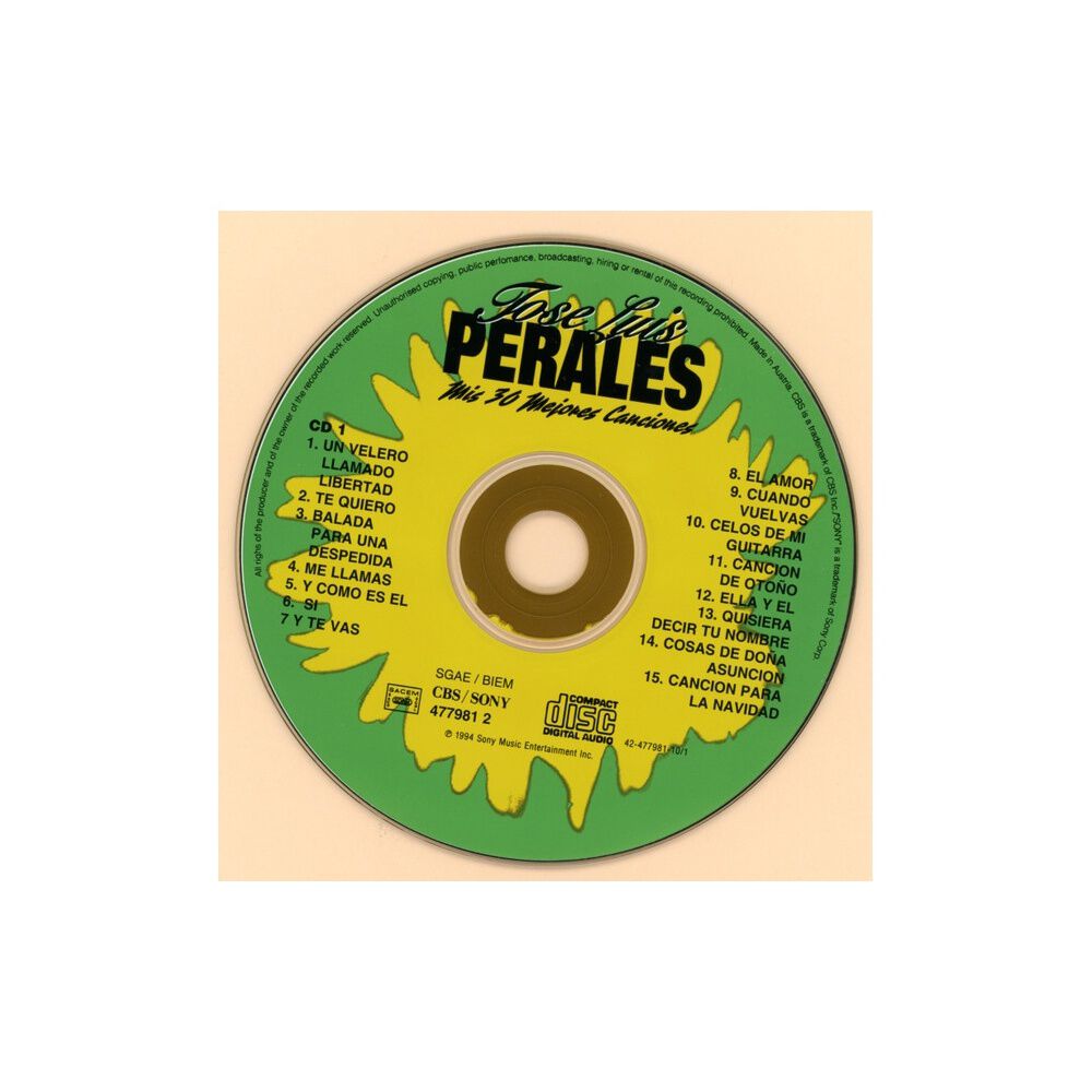 Jose Luis Perales - Mis 30 Mejores Canciones (2cd) | Cd image number 4.0