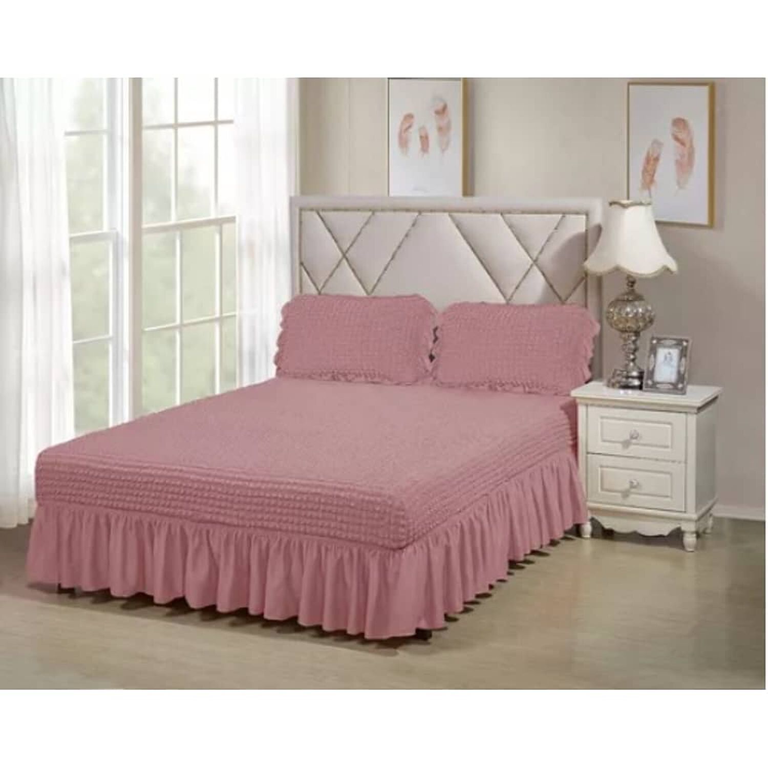 Faldon Liso Cama King image number 1.0