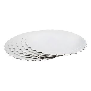 Base Tortas Redondo 24 Cm 6 Unidades Plateado