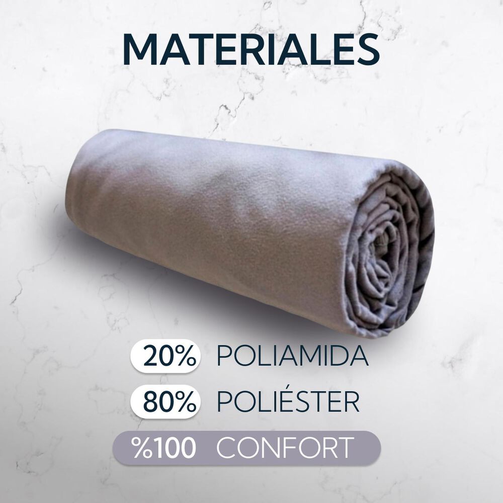 Pack Toallon Y Toalla Microfibra Suede Gris image number 3.0