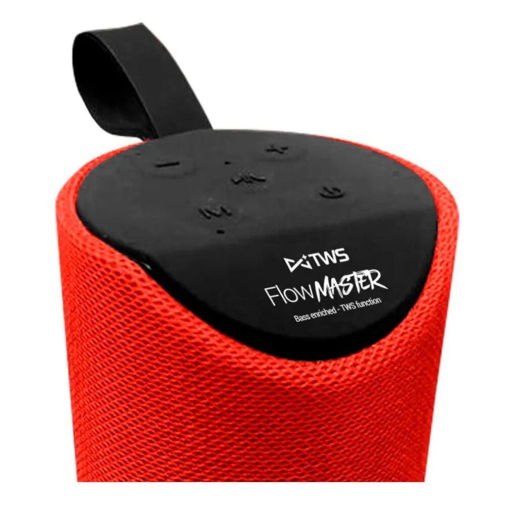 Parlante Bluetooth 20w Recargable Rojo Flow Master 8858 image number 2.0