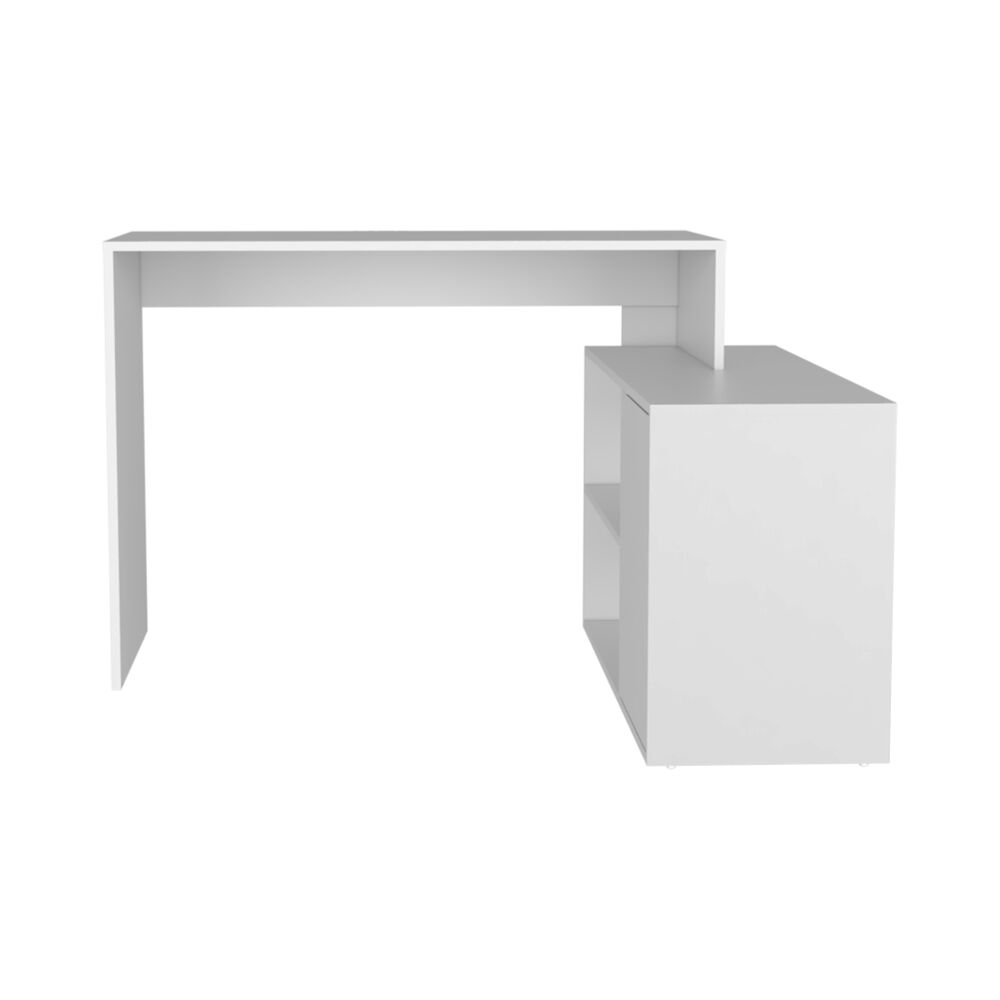 Escritorio En L 1 Puerta 116,6x100x73,6 Cm Fm-033b Blanco image number 4.0