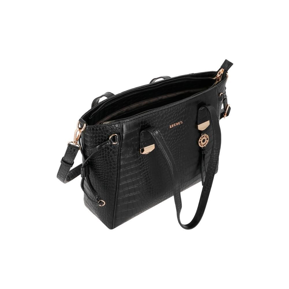 Cartera Tote Secret Bulgaria Sc6 L Negro image number 3.0