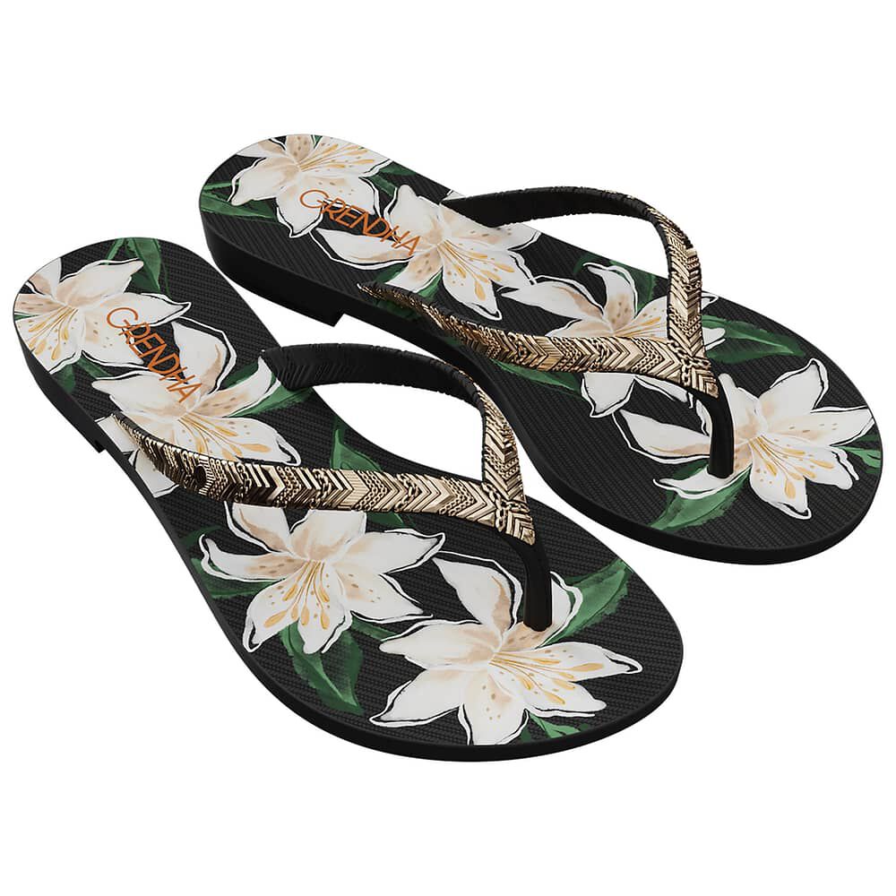 Sandalia Mujer Negro Amor Flor Grendha image number 0.0