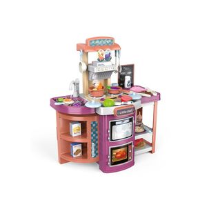 Juguete Set Maleta Cocina 49 Piezas 2 En 1 Infantil Rosa