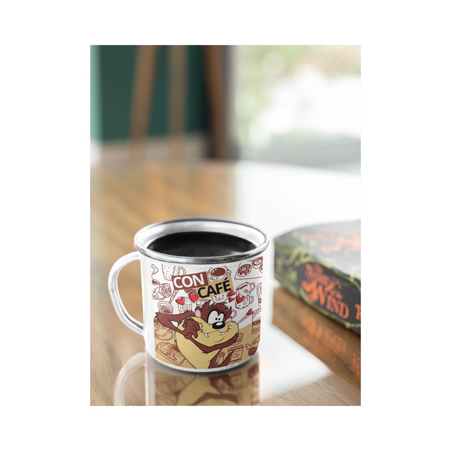 Taza Enlozada Lechera Demonio De Tazmania Con Y Sin Cafe image number 1.0