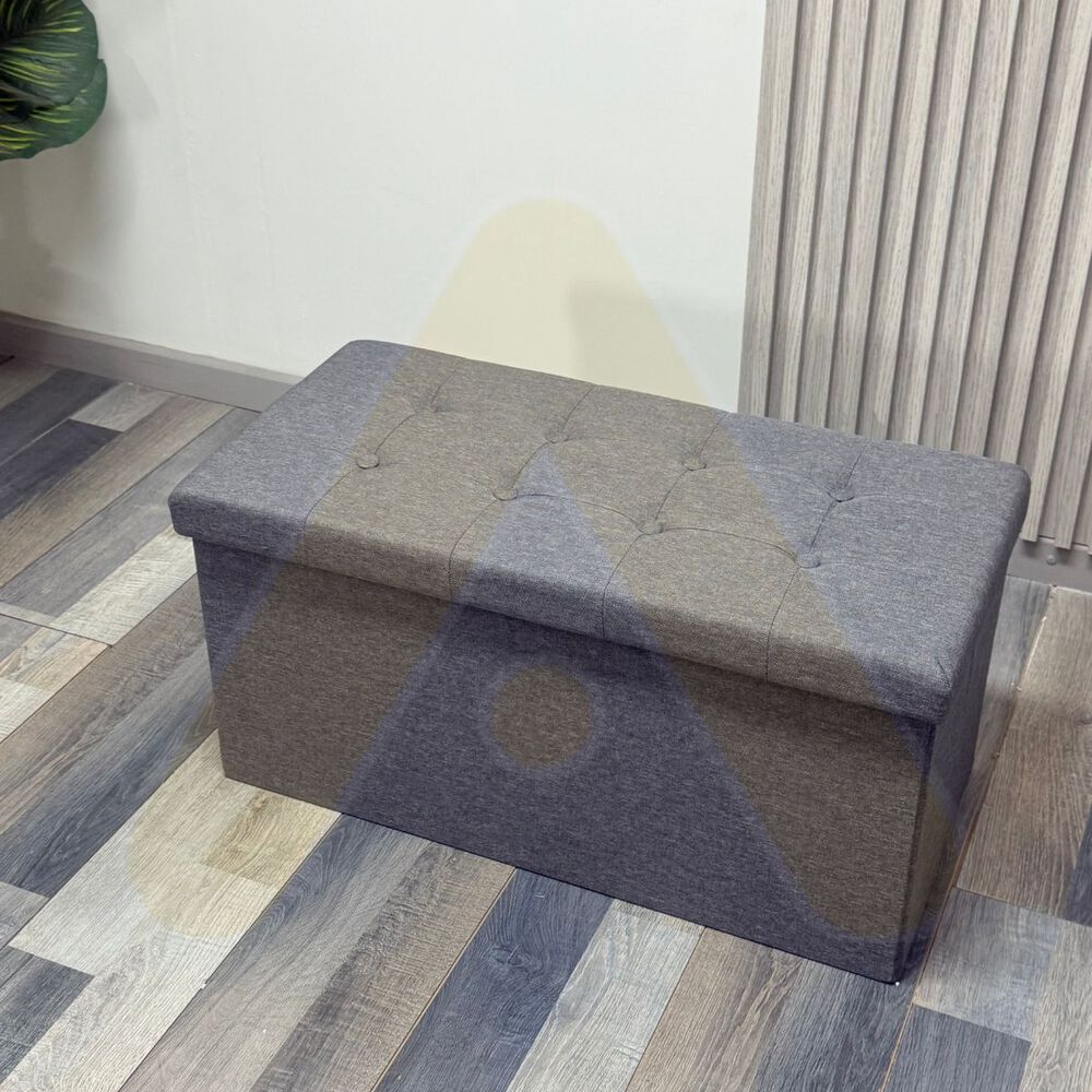 Banqueta Pouf Lino Gris image number 3.0