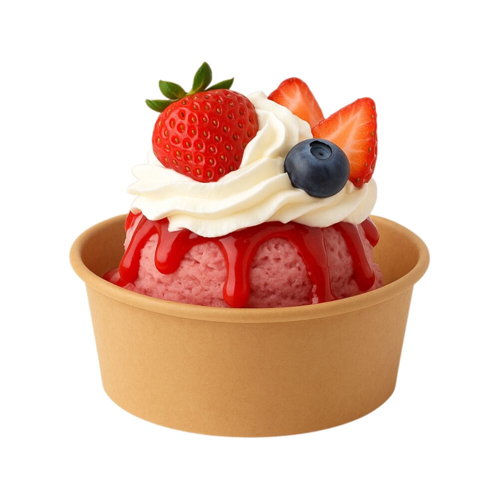 Set 10 Envases Sopa Doble Pared Kraft 177ml 6oz Desechable image number 1.0