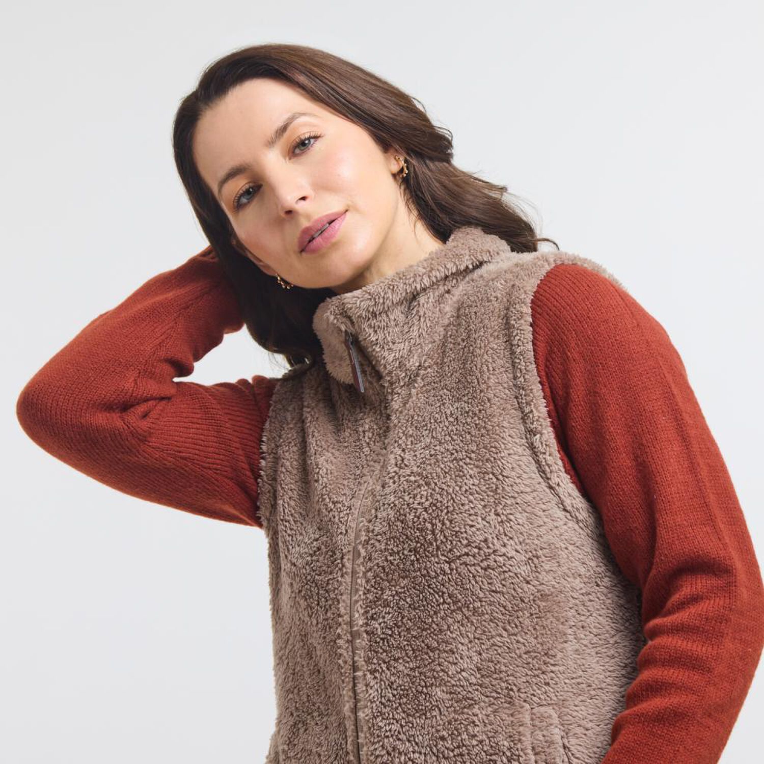 Poler&oacute;n Polar Fleece Sin Mangacuello Alto Mujer Geeps image number 4.0