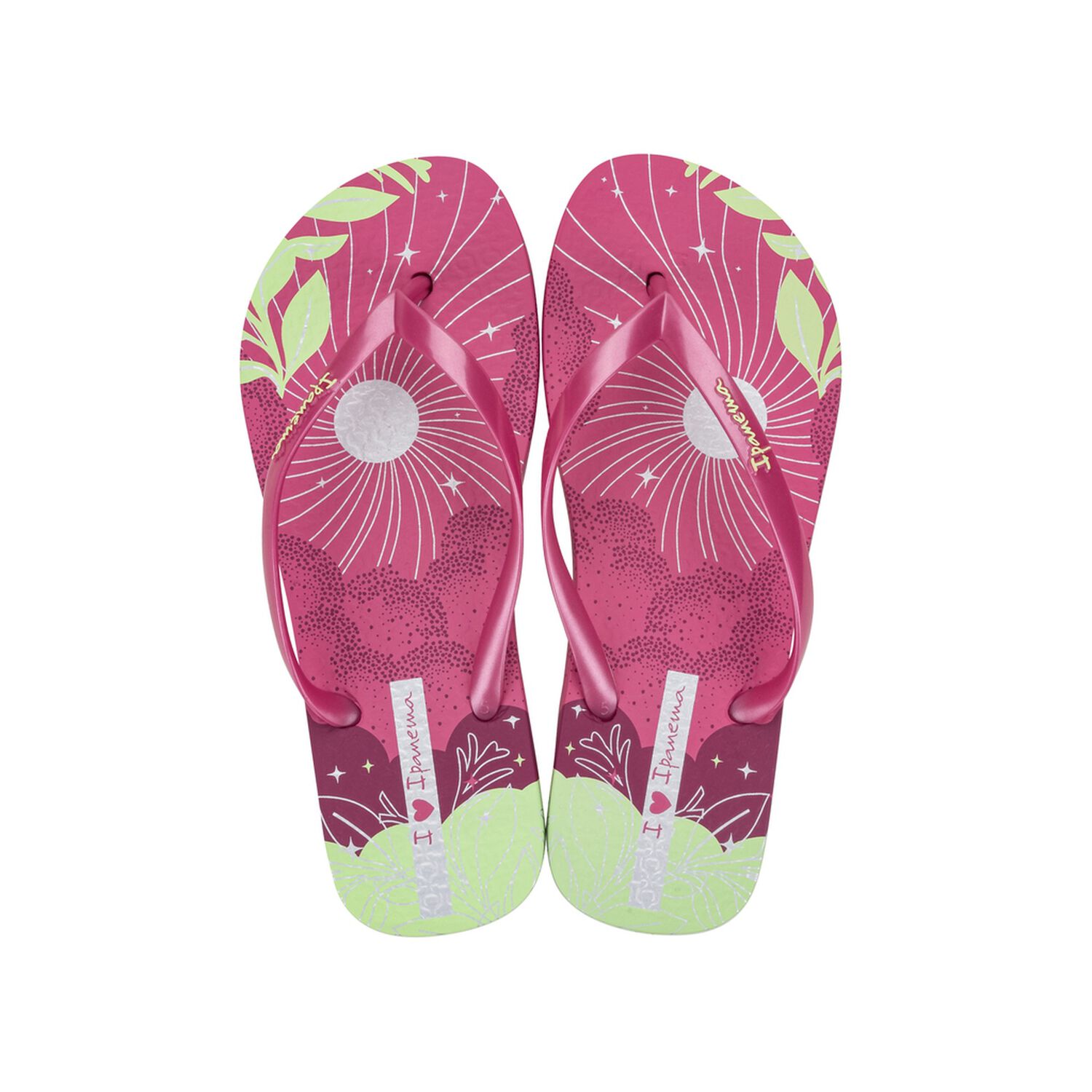 Sandalia Mujer Fucsia/verde Love Shine Ipanema image number 0.0