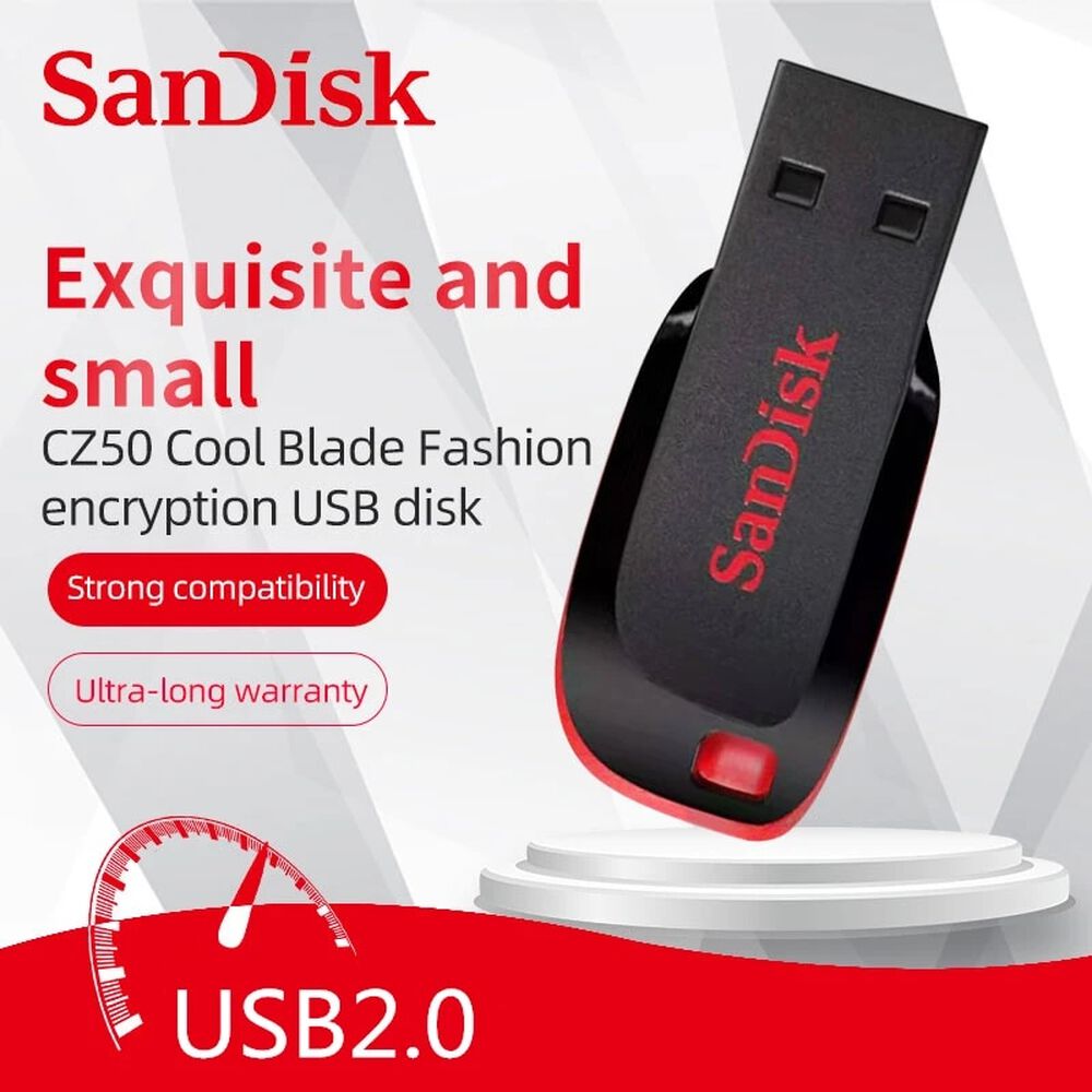 Pendrive Sandisk 32 Gb Cruzer Blade Usb 2.0 Flash Drive Z50 image number 6.0