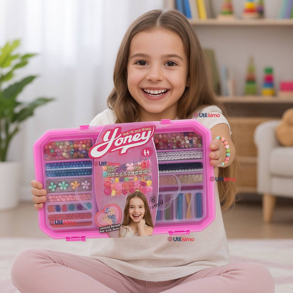 Set De Mostacillas Juguete Para Armar Crear Pulseras Y Collares image number 0.0