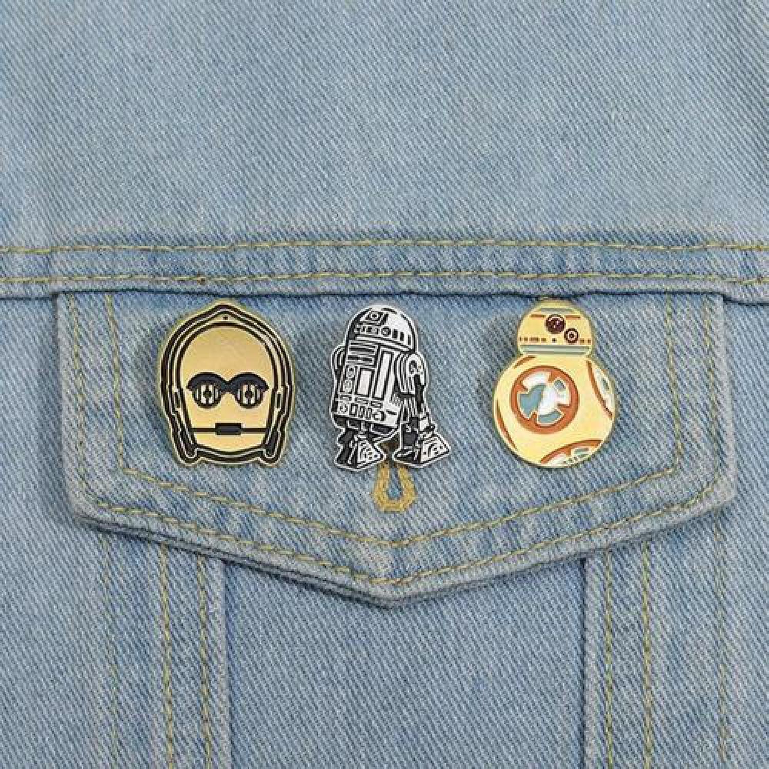 Set Pines Broches Droides Star Wars C3po R2d2 Bb8 image number 3.0