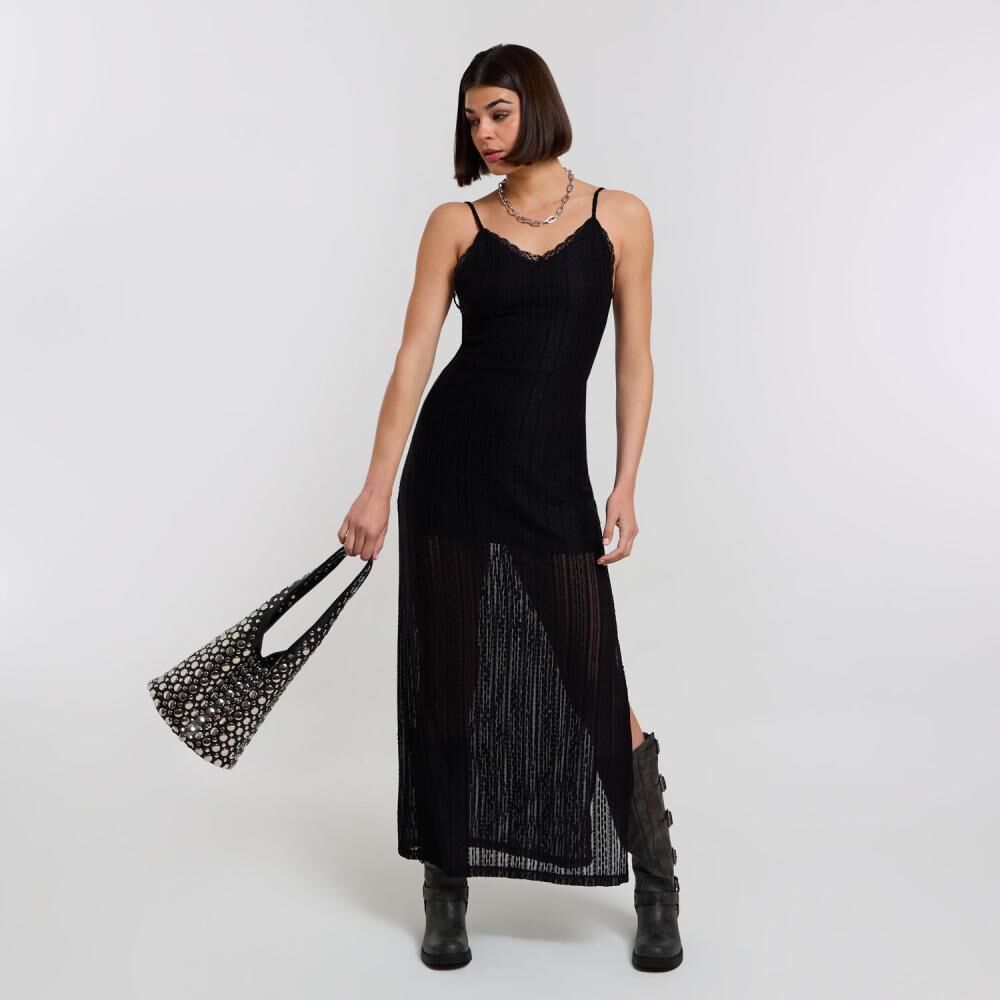 Vestido Largo Encaje Sin Mangas Mujer Rolly Go image number 1.0