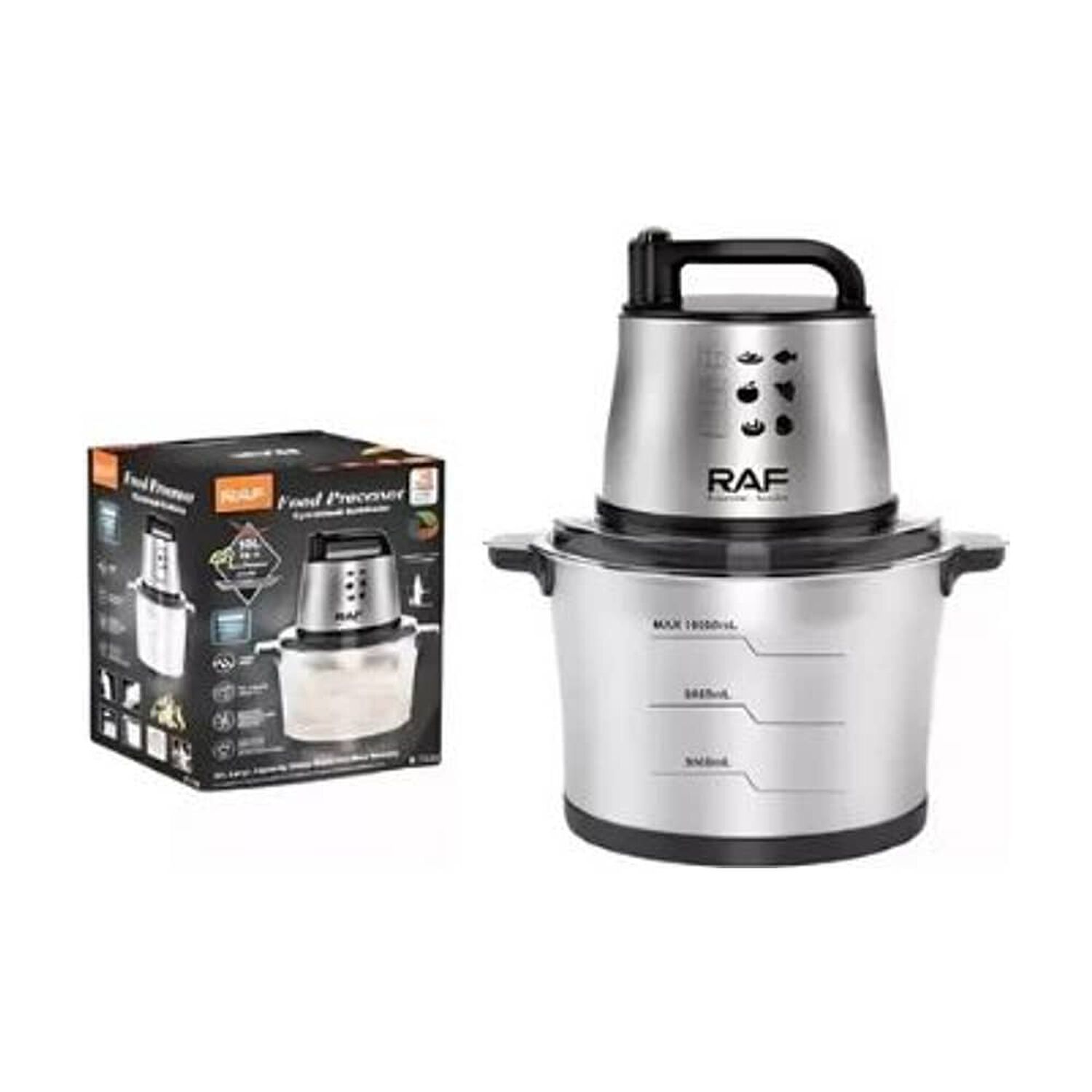 Procesador De Alimentos Electrico Profesional 10 Litros Raf R.7723 image number 4.0