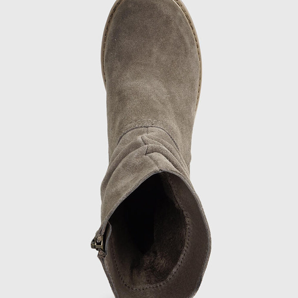 Botín Cuero Damas Taupe image number 6.0