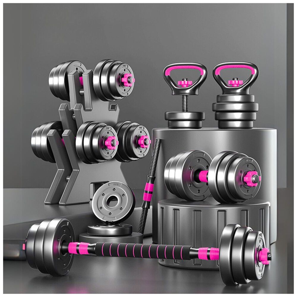 Set Mancuernas Barra Ajustables 20 Kg 3 En 1 image number 1.0