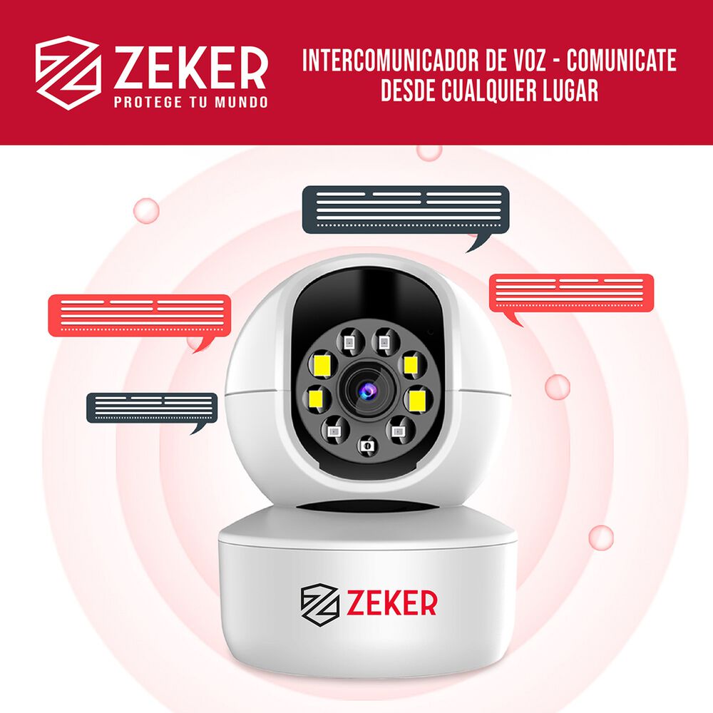 Pack X3 C&aacute;mara De Seguridad Interior Wifi Ip Zeker 2mp 5g image number 7.0