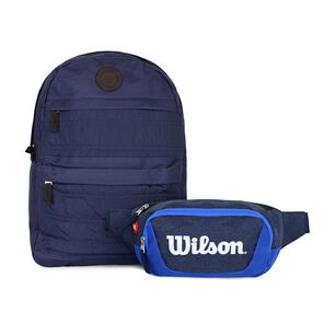 Pack Wilson Mochila Kansas + Banano Vindex Azul