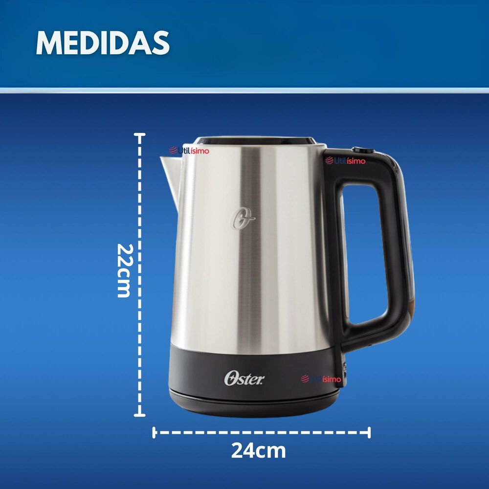 Hervidor El&eacute;ctrico Oster De Acero Inoxidable 1.7 Lt Bvstke671 image number 2.0