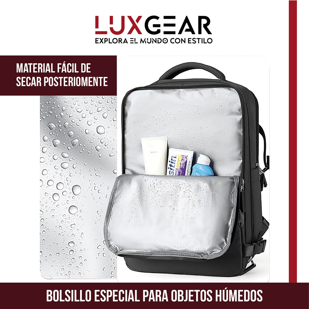 Mochila De Viaje Luxgear Nomadlife Impermeable Cabina image number 5.0