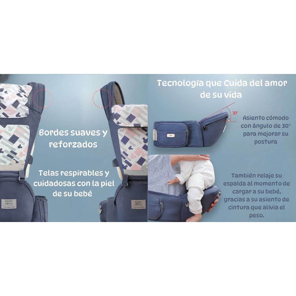 Portabeb&eacute; Ergonomico 6 En 1 Rosado By Lubabycas image number 5.0