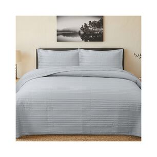 Quilt Andes Stripes Gris 2 Plazas