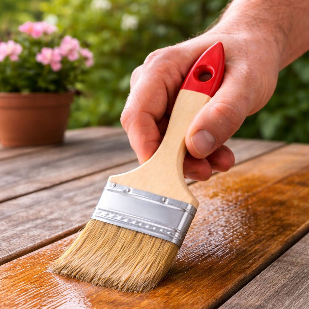 Set 6 Brocha Mango Madera 3 Pulgadas Para Pintura Pintar image number 2.0