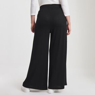 Pantalón Tiro Medio Cullote Palazzo Mujer Sexy Large