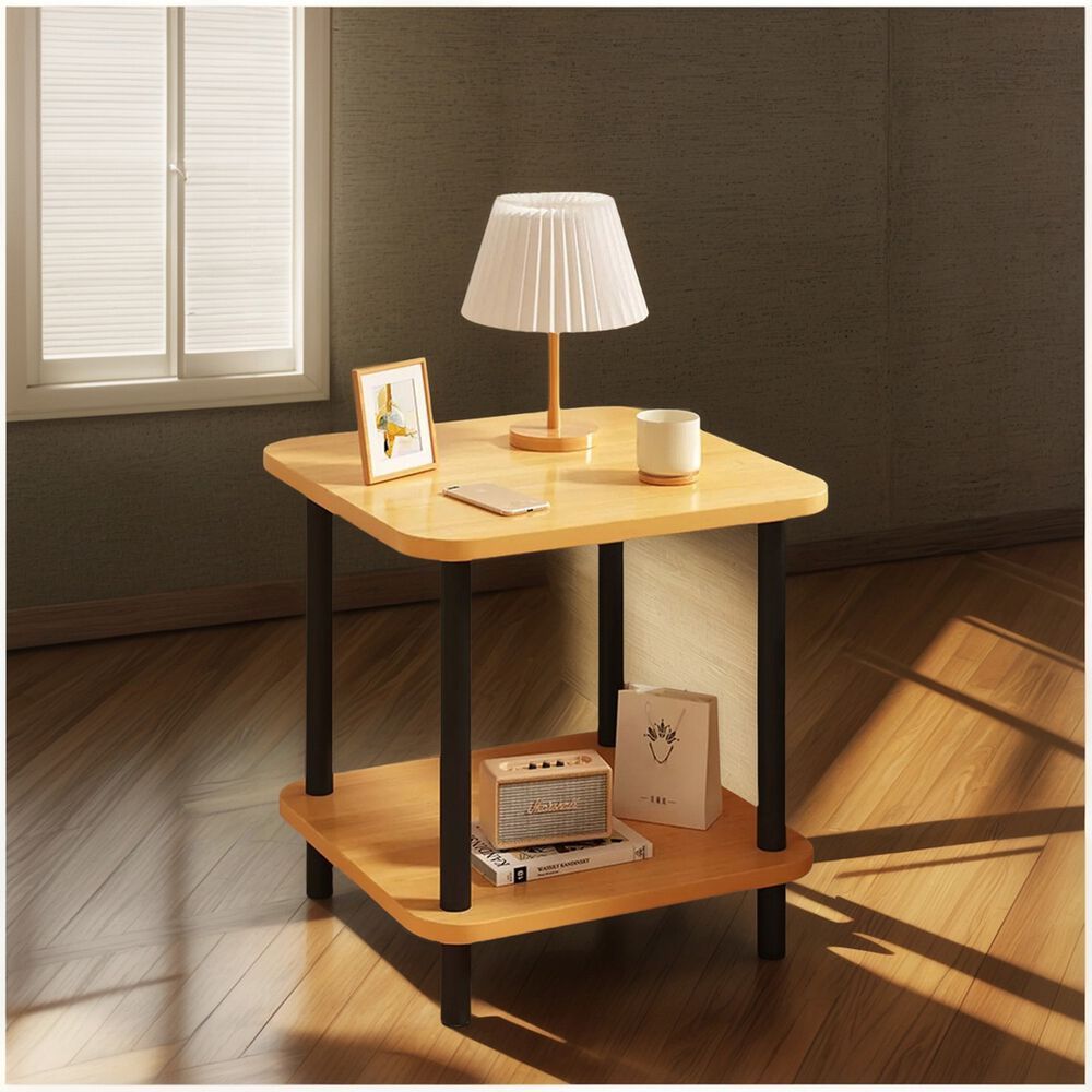 Mesa Centro Minimalista Madera Almacenamiento Espacio Reducido image number 0.0