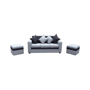 Sof&aacute; Almore Paris + Pouf / 5 Cuerpos