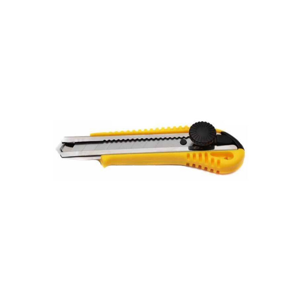 Cuchillo Cartonero De 16cms Con Hoja De 18mm Amarillo - Ps image number 0.0