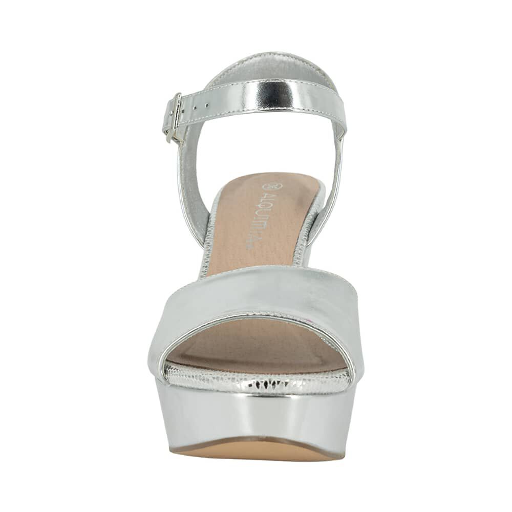 Sandalia Plataforma Itai Plateado Alquimia image number 2.0