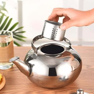 Hervidor De T&eacute; Con Infusor De Acero Y Base Plana