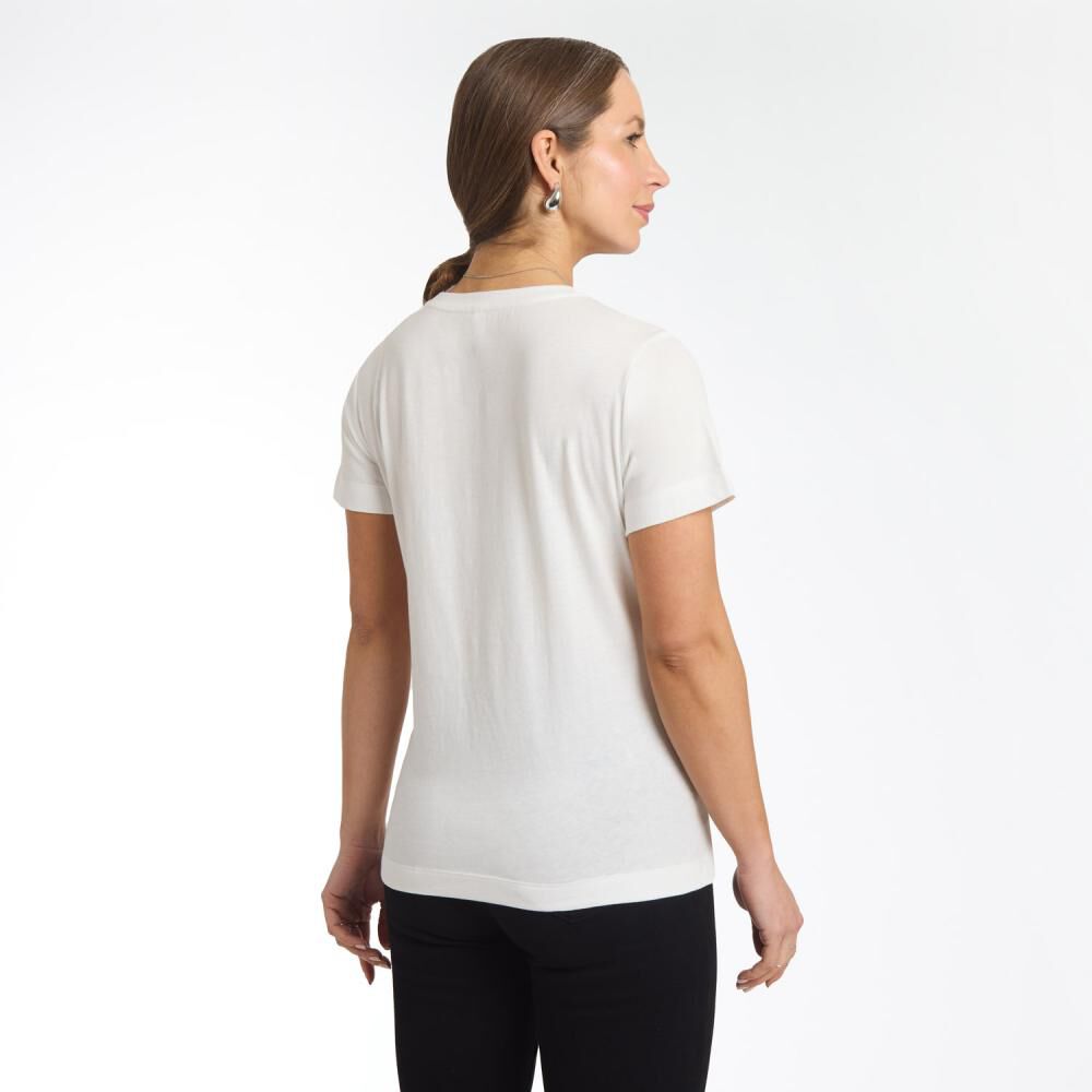 Polera Lisa Print Delantero Manga Corta Cuello Redondo Mujer Geeps image number 3.0